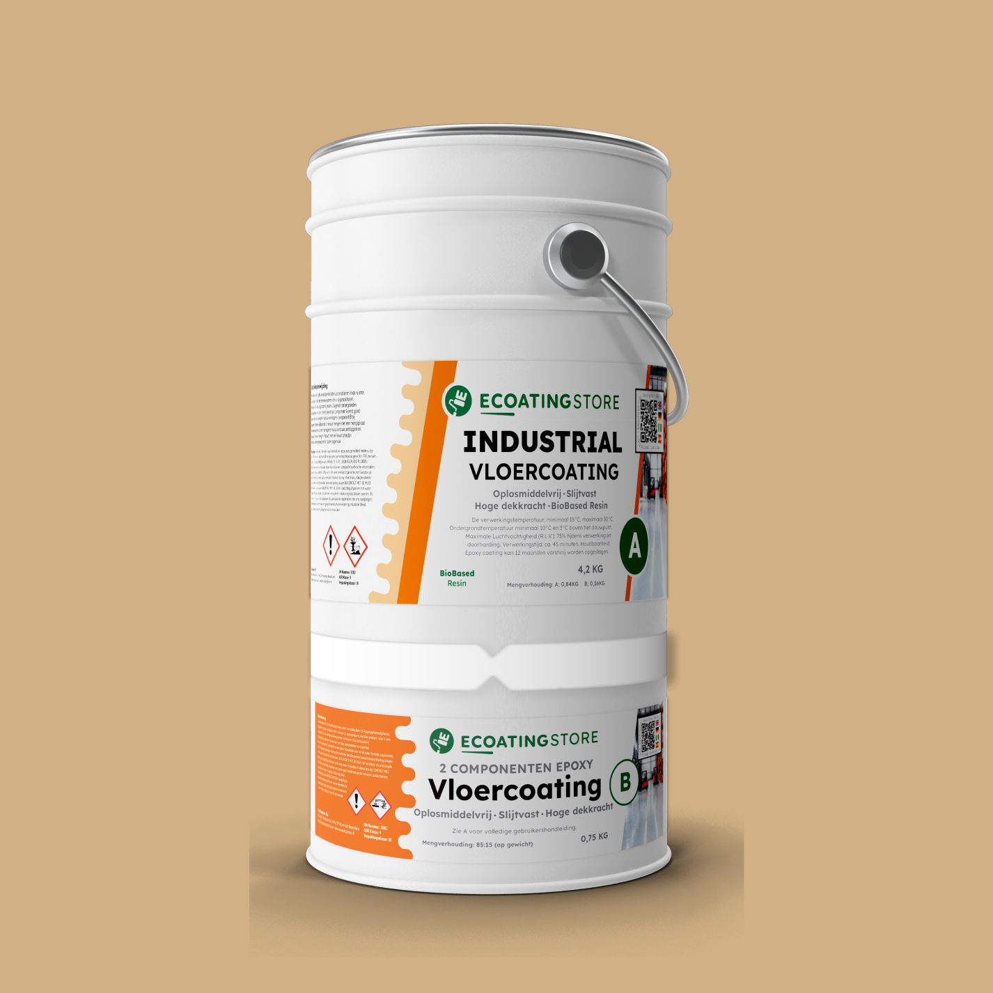 Revestimento de pavimento industrial - RAL 1001