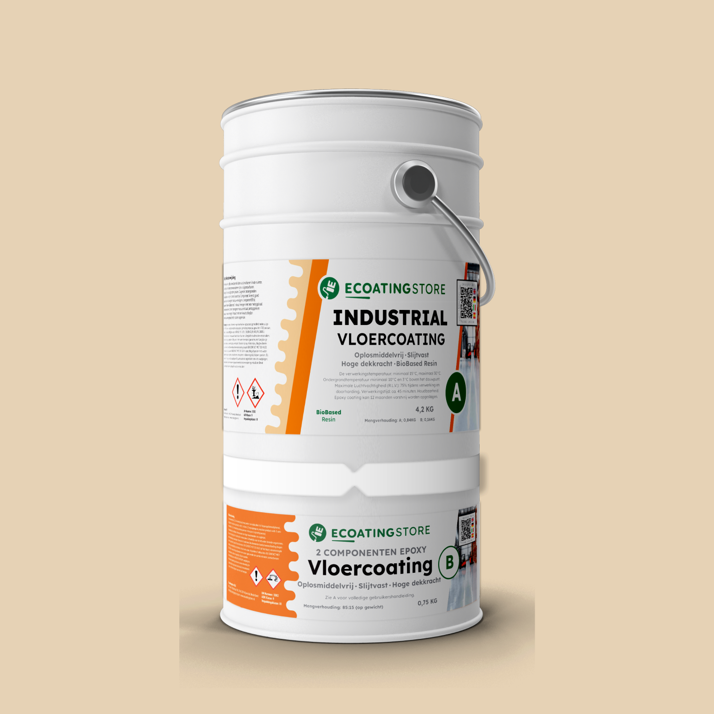 Revestimento de pavimento industrial - RAL 1015
