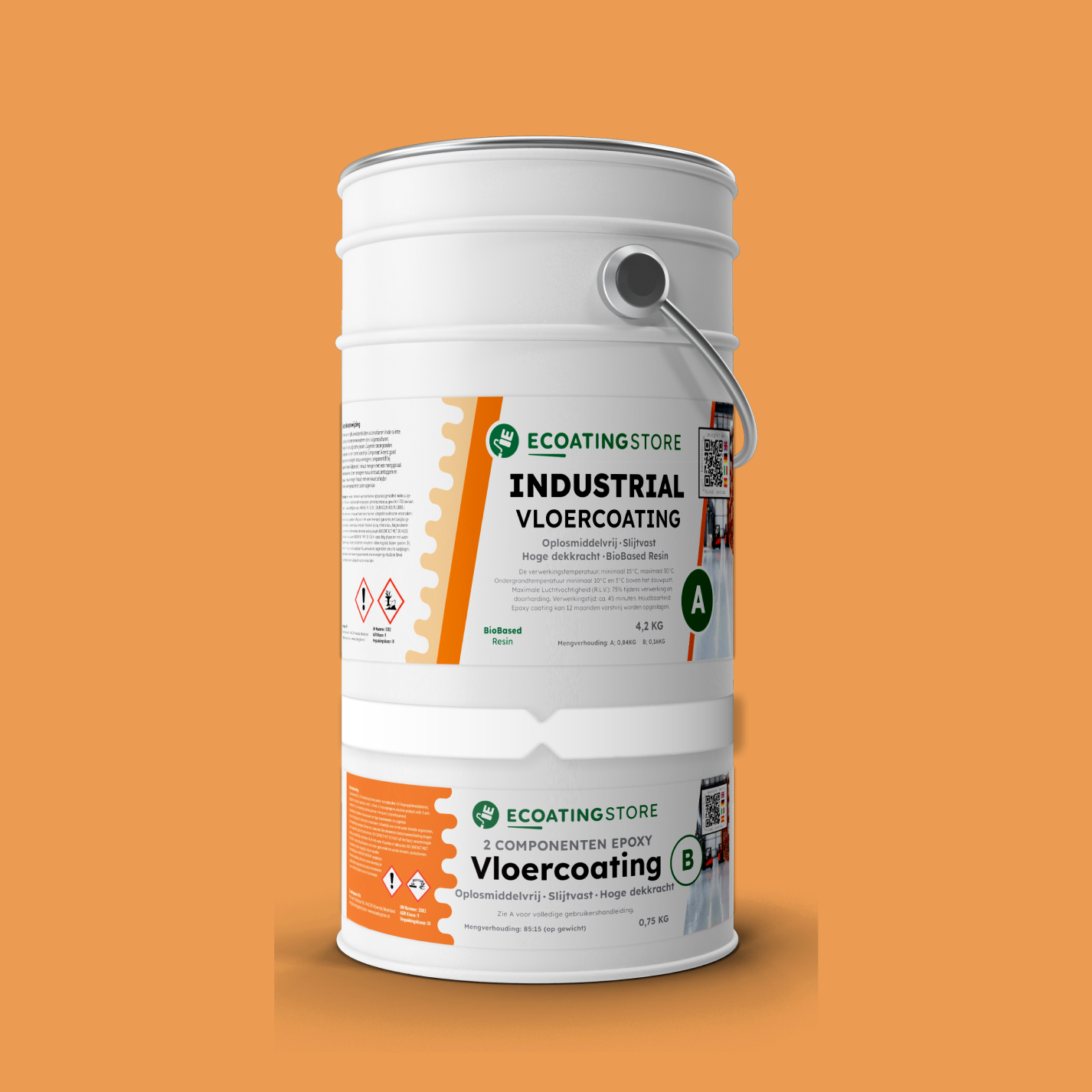 Revestimento de pavimento industrial - RAL 1034