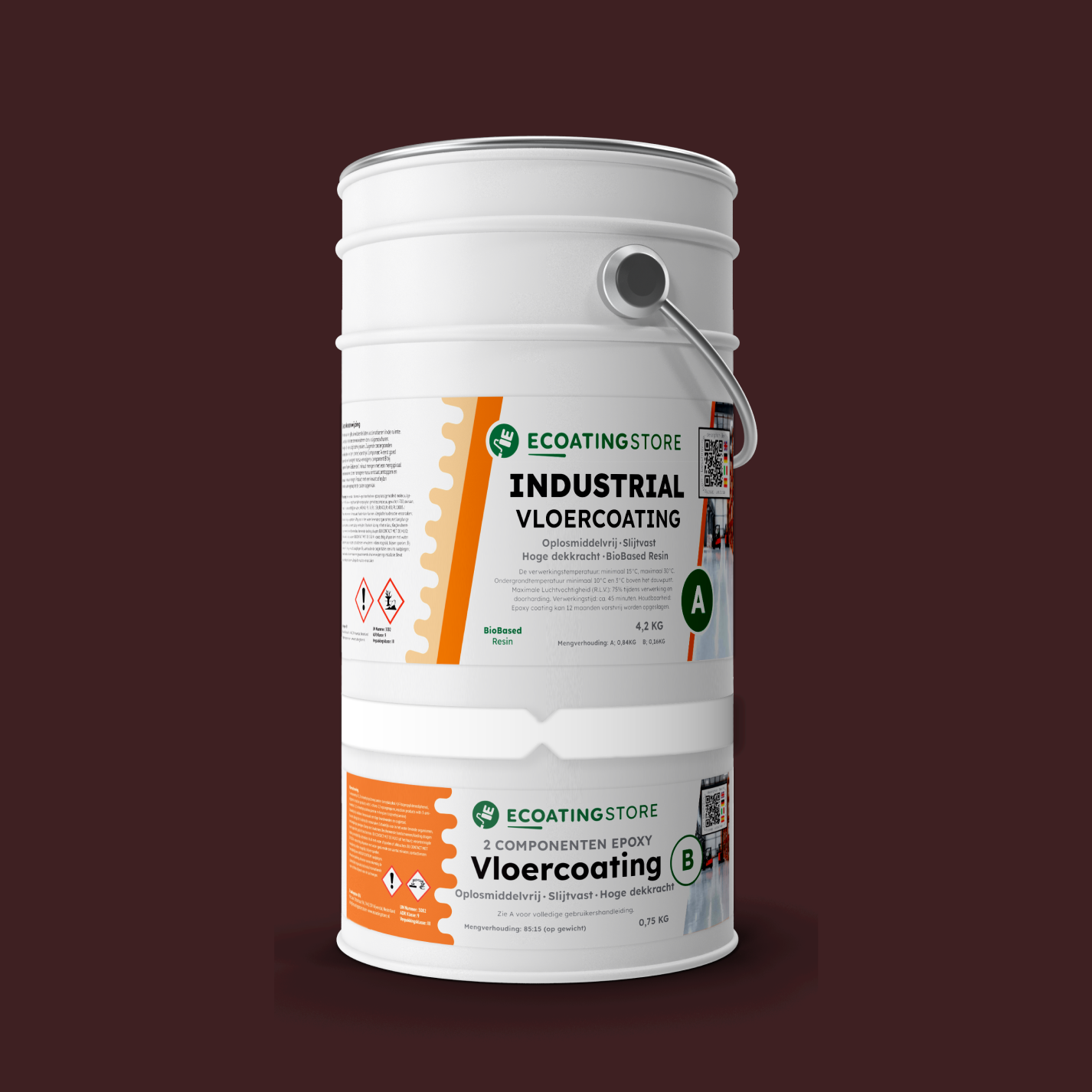 Revestimento de pavimento industrial - RAL 3007