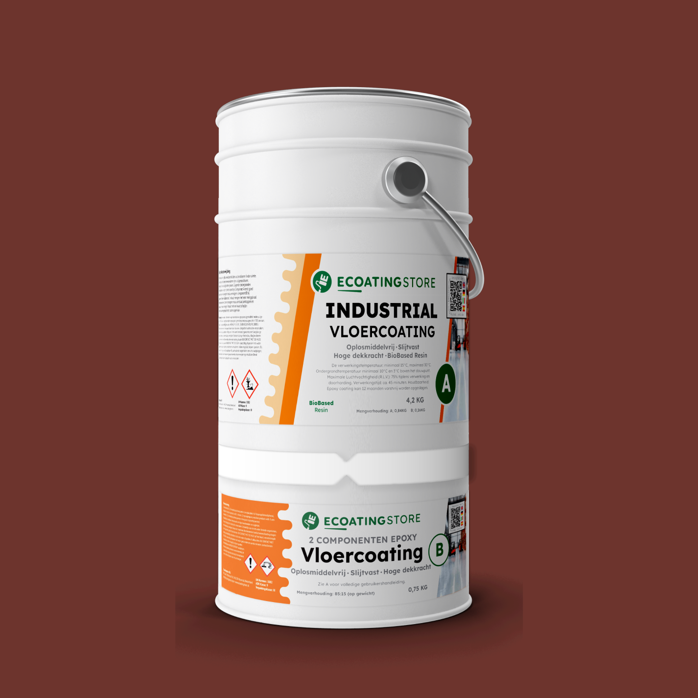Revestimento de pavimento industrial - RAL 3009