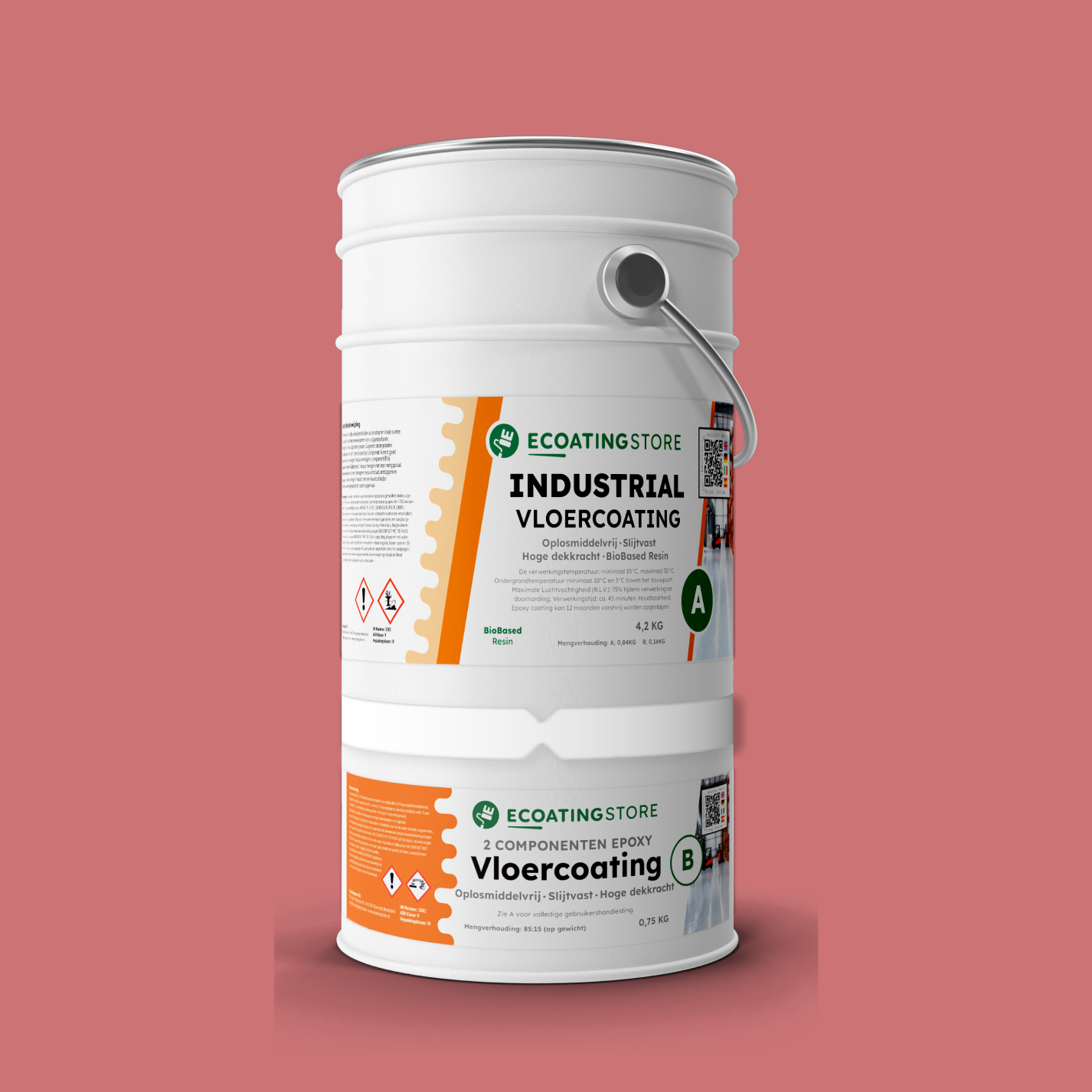 Revestimento de pavimento industrial - RAL 3014