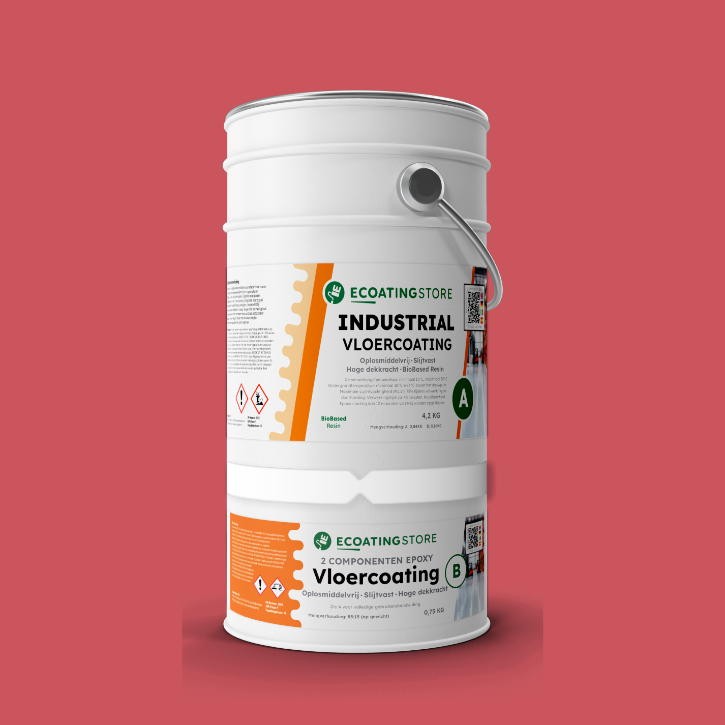 Revestimento de pavimento industrial - RAL 3017