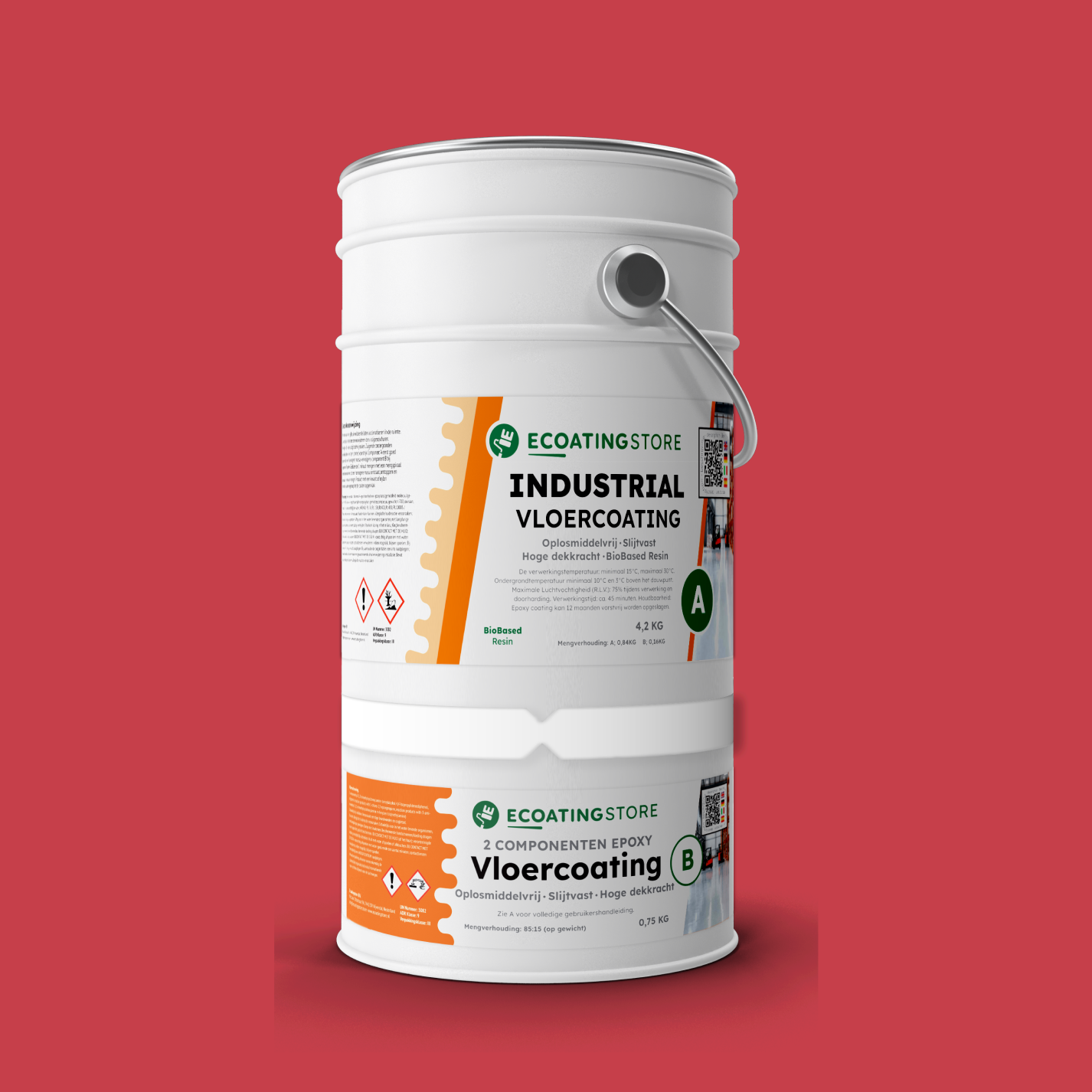 Revestimento de pavimento industrial - RAL 3018