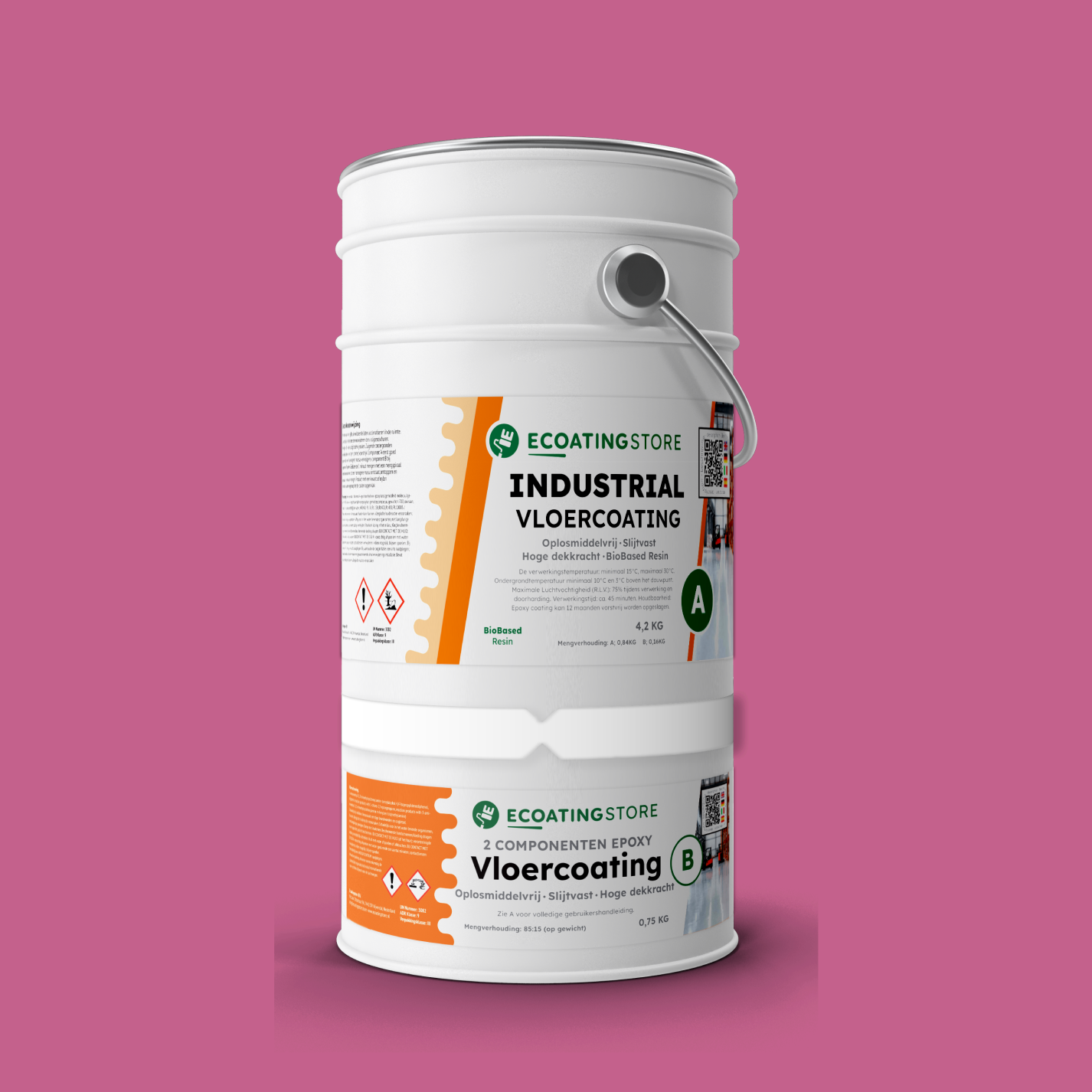 Revestimento de pavimento industrial - RAL 4003
