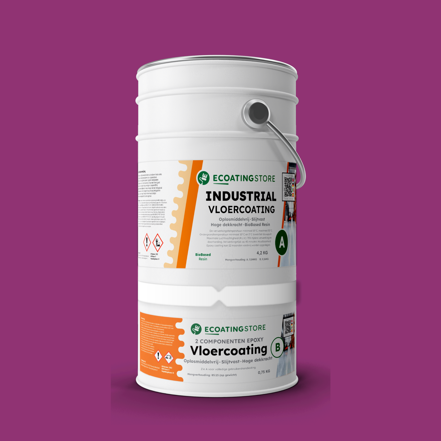 Revestimento de pavimento industrial - RAL 4006