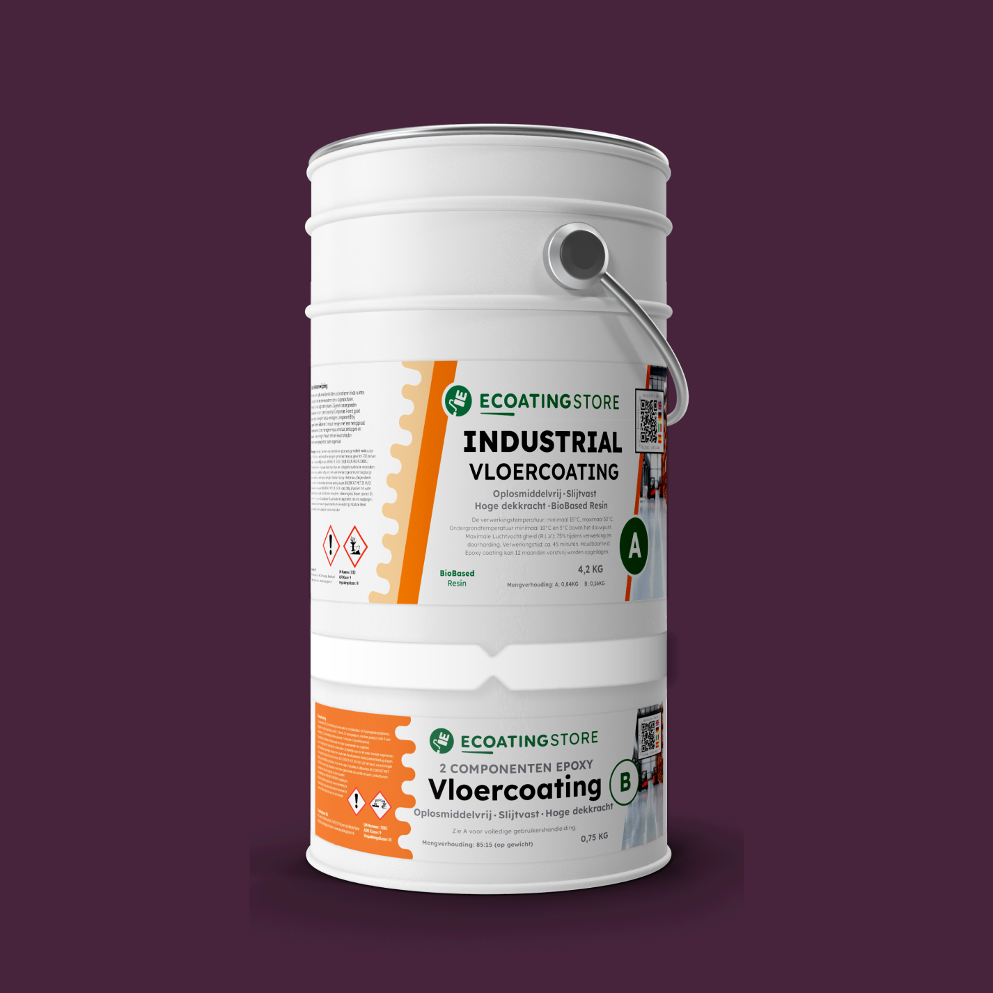 Revestimento de pavimento industrial - RAL 4007