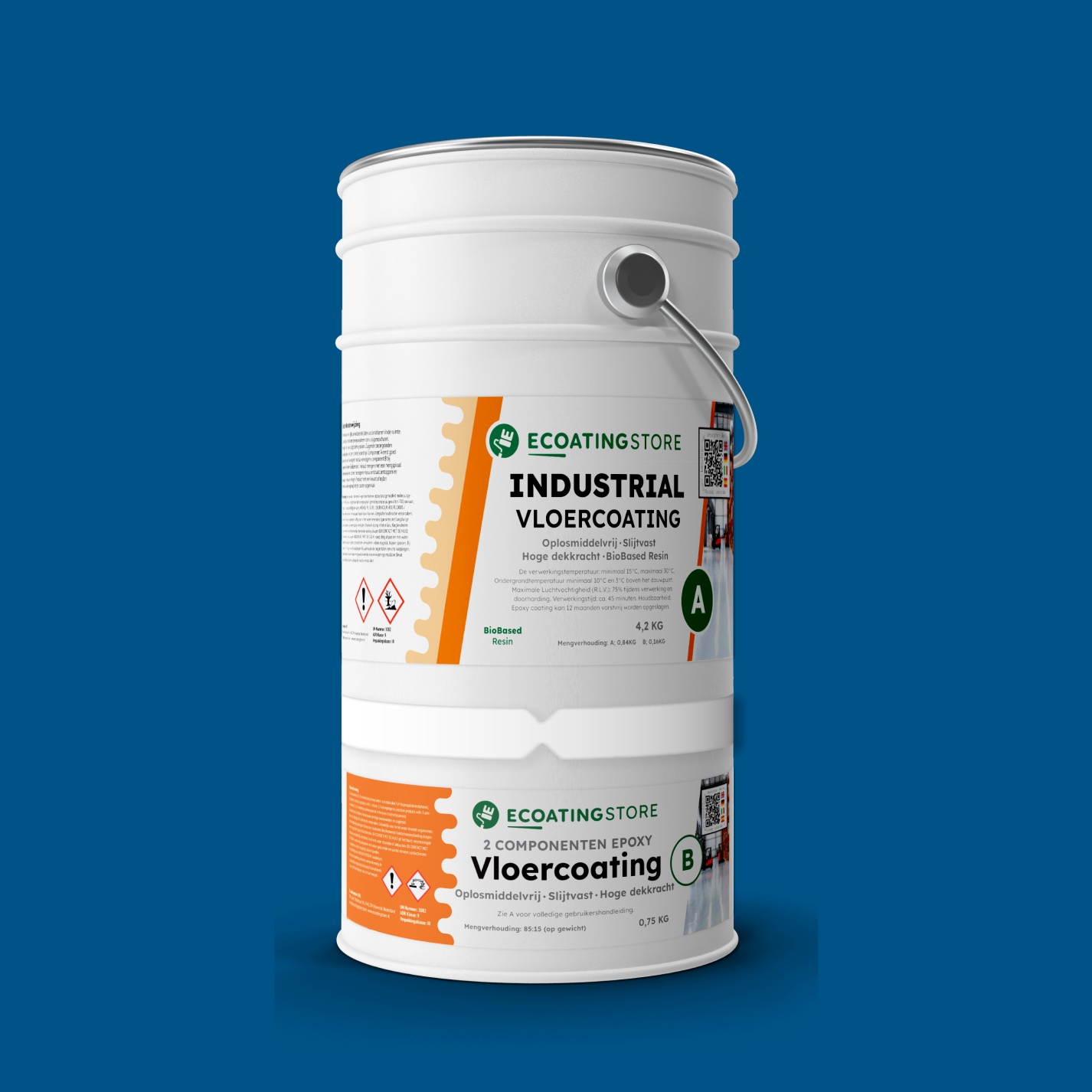 Revestimento de pavimento industrial - RAL 5005