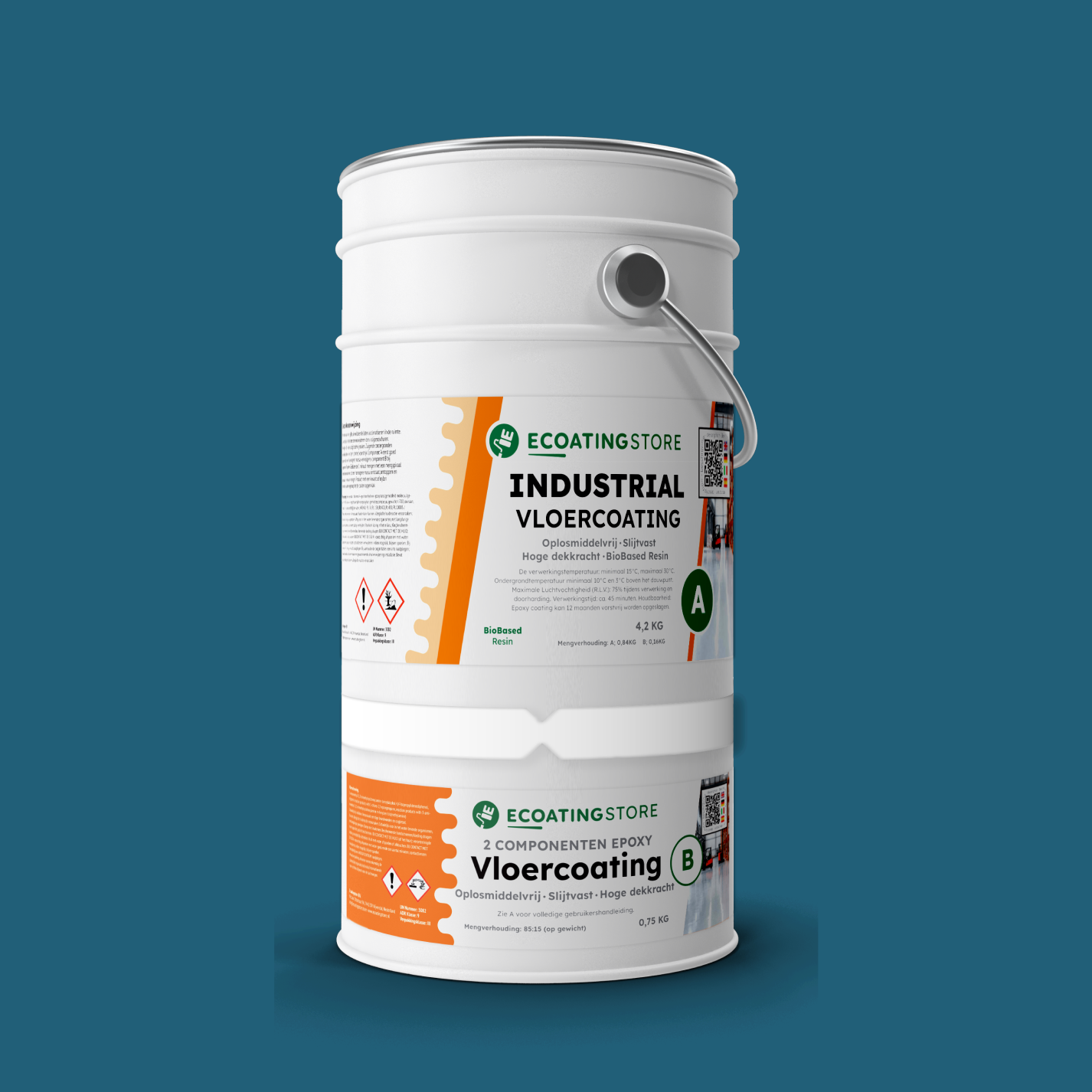 Revestimento de pavimento industrial - RAL 5009
