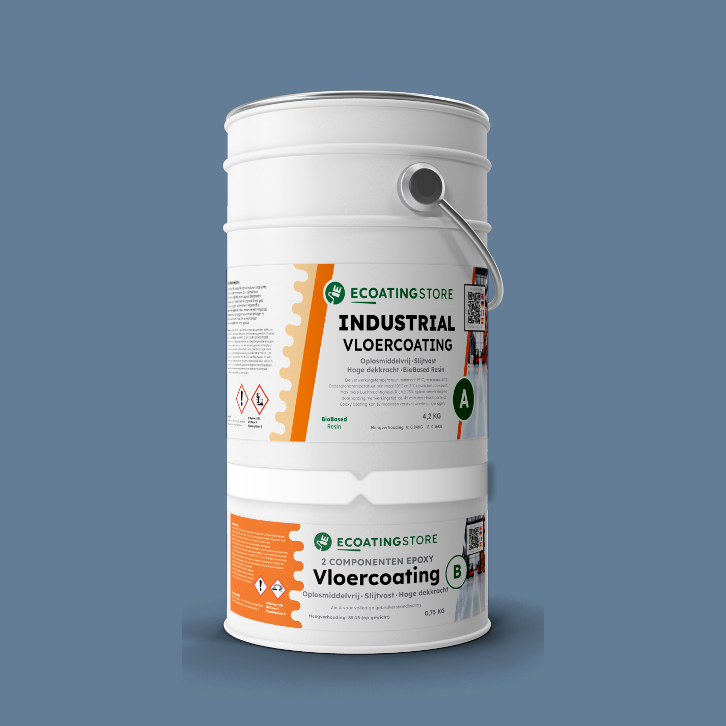 Revestimento de pavimento industrial - RAL 5014