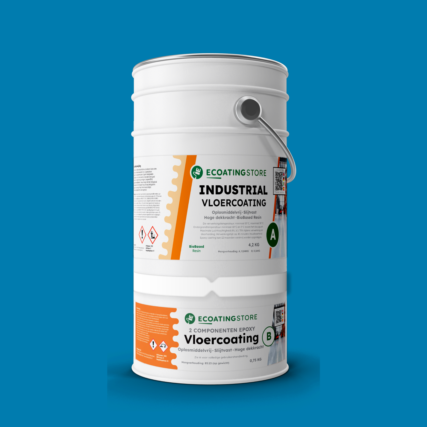 Revestimento de pavimento industrial - RAL 5015