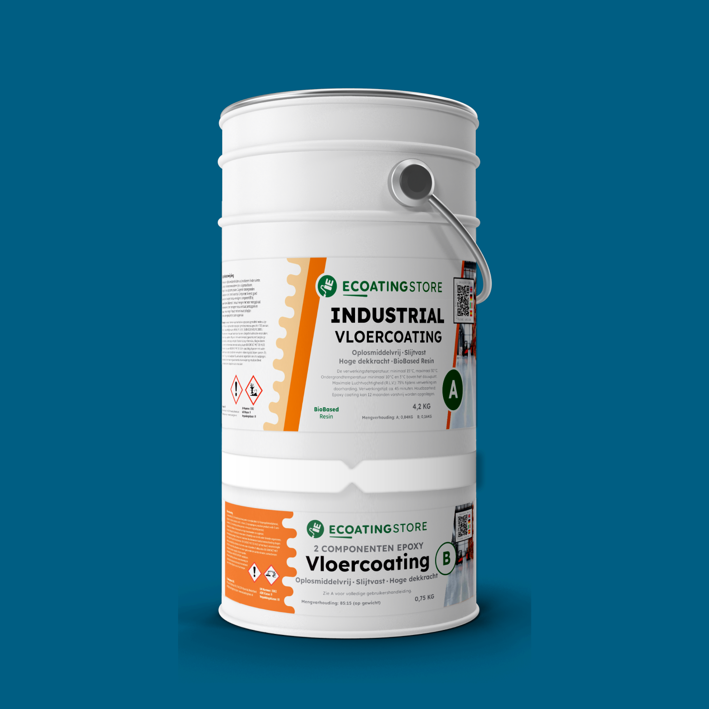 Revestimento de pavimento industrial - RAL 5019