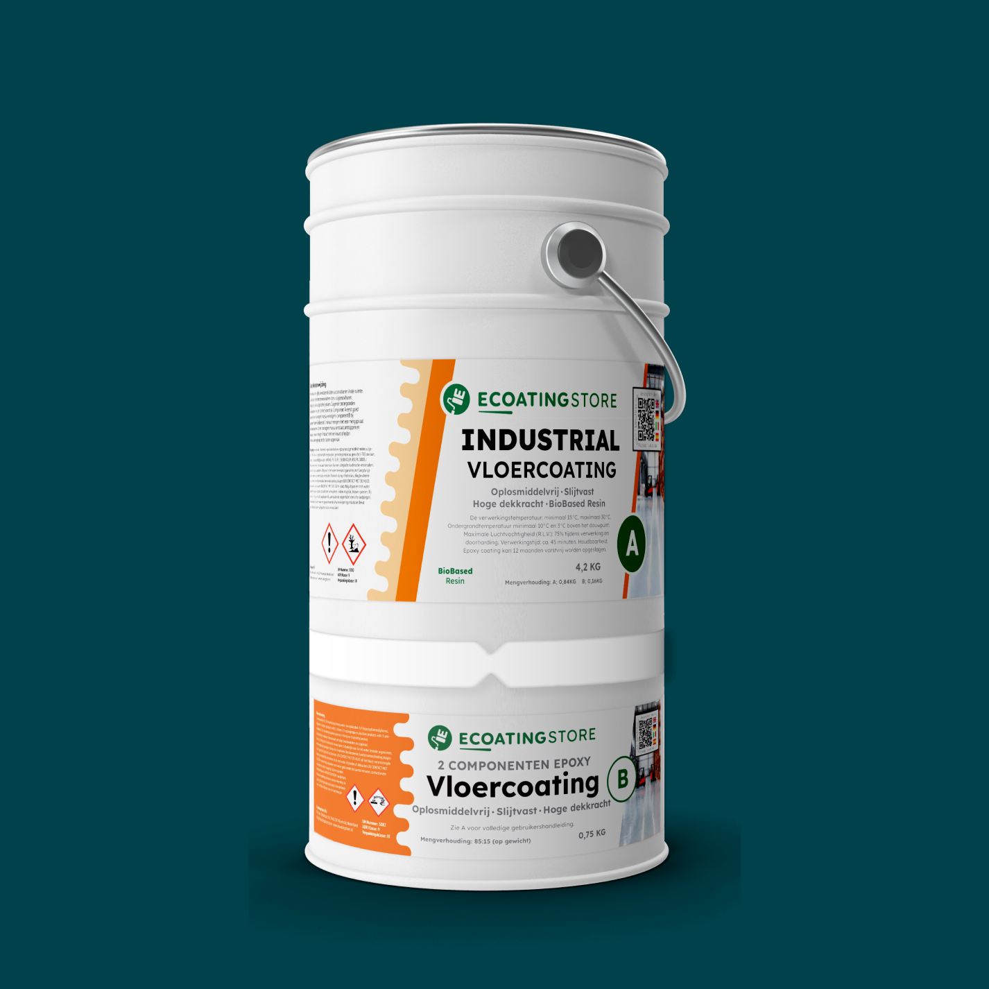Revestimento de pavimento industrial - RAL 5020