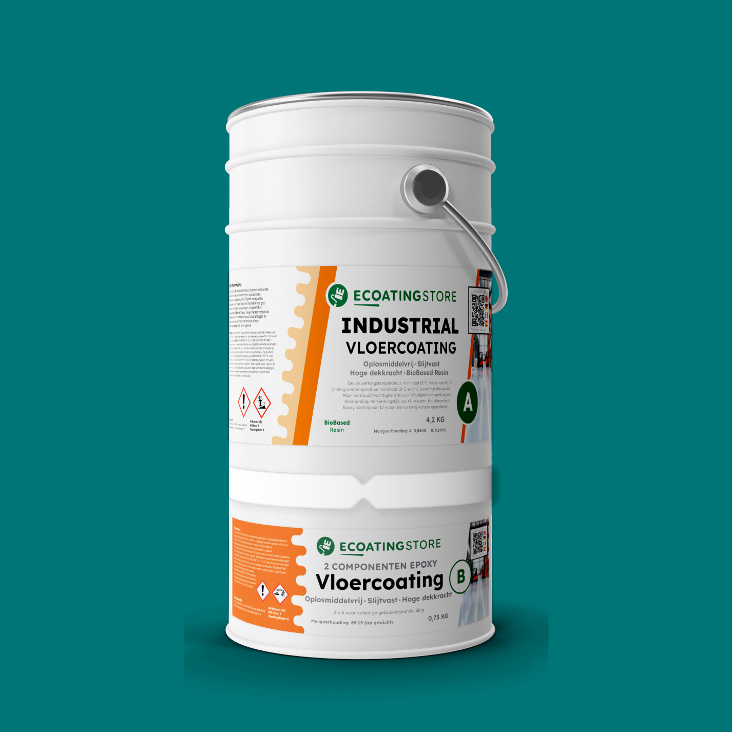 Revestimento de pavimento industrial - RAL 5021