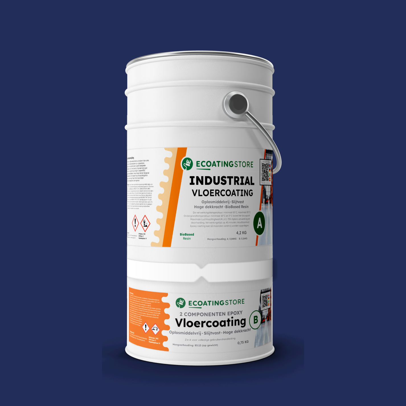 Revestimento de pavimento industrial - RAL 5022