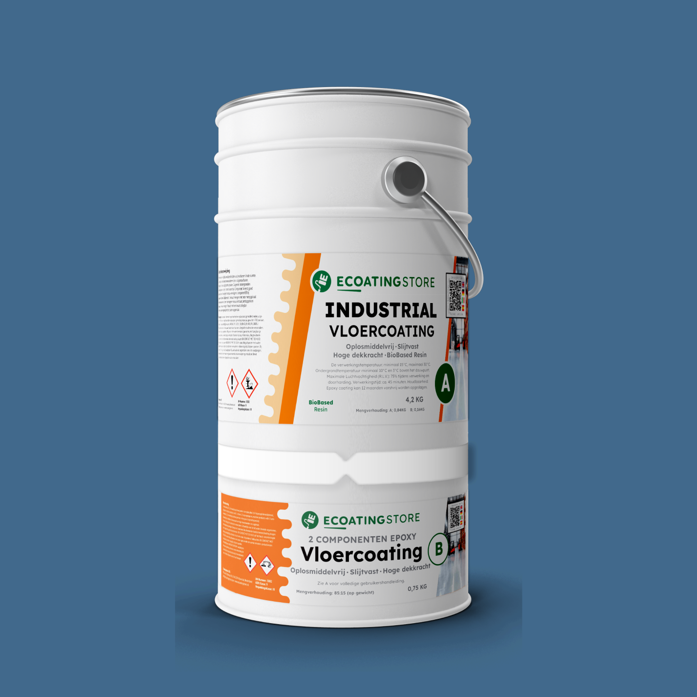 Revestimento de pavimento industrial - RAL 5023