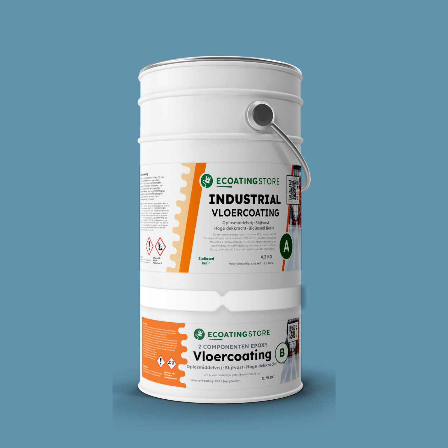 Revestimento de pavimento industrial - RAL 5024