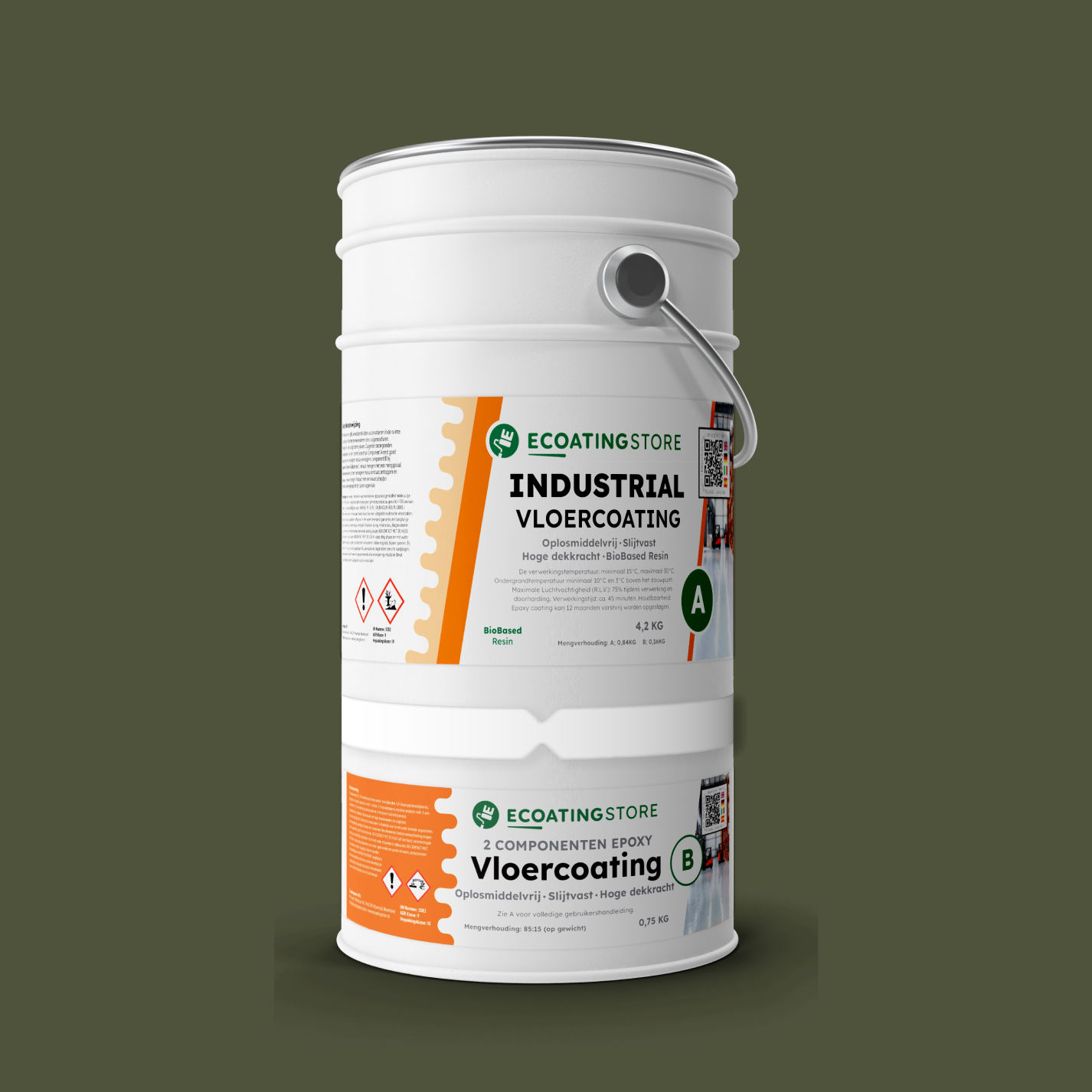 Revestimento de pavimento industrial - RAL 6003