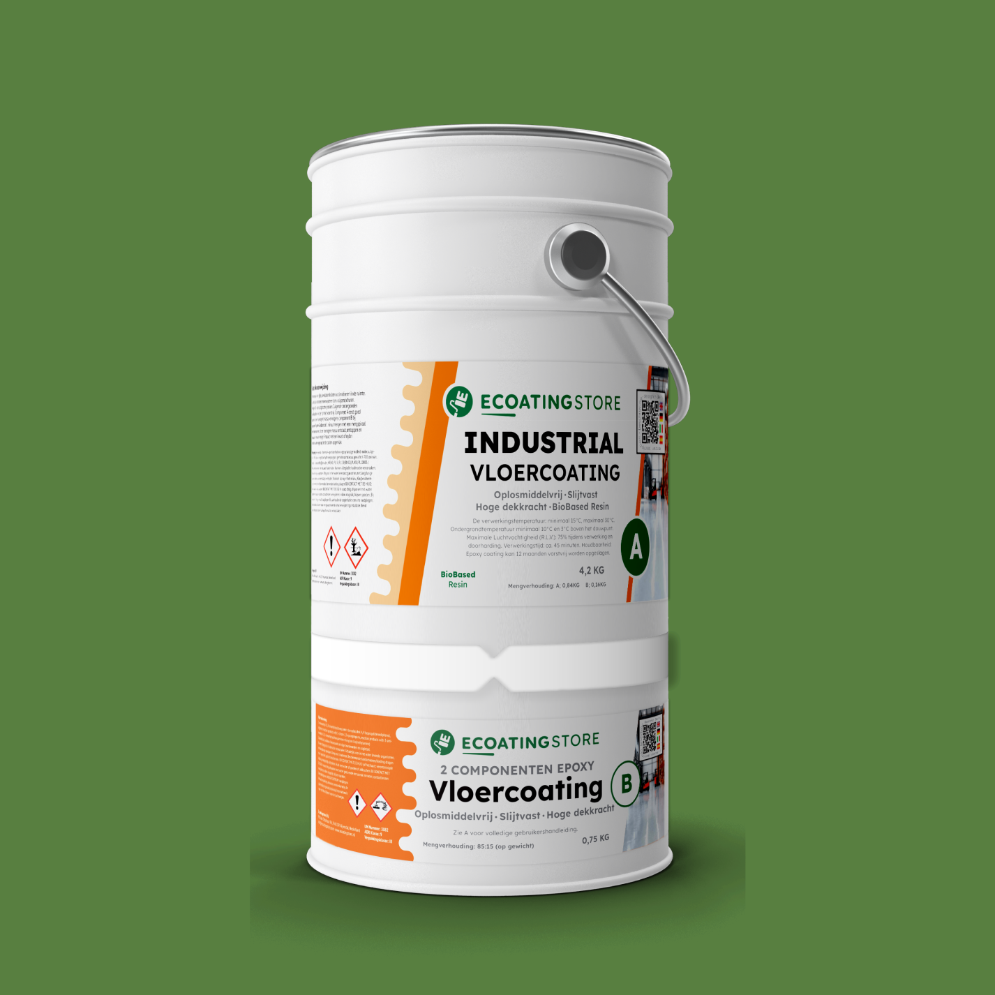 Revestimento de pavimento industrial - RAL 6017