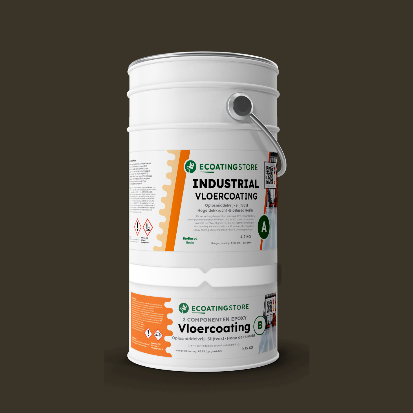 Revestimento de pavimento industrial - RAL 6022