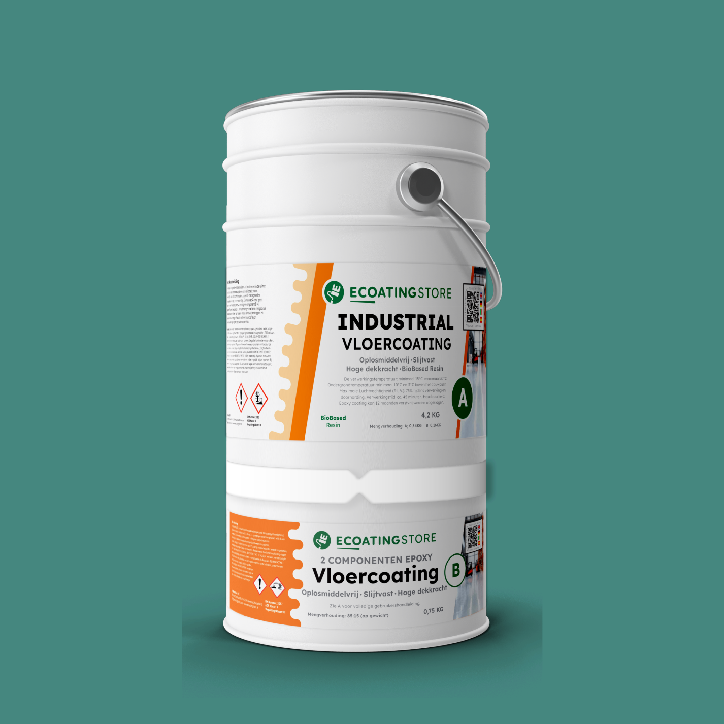 Revestimento de pavimento industrial - RAL 6033