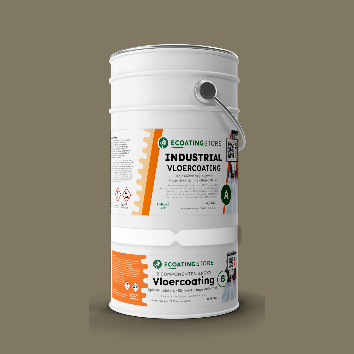 Revestimento de pavimento industrial - RAL 7002