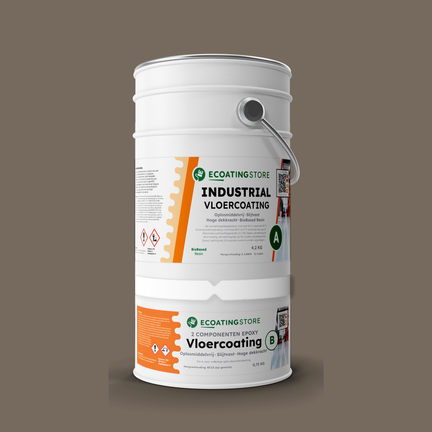 Revestimento de pavimento industrial - RAL 7006