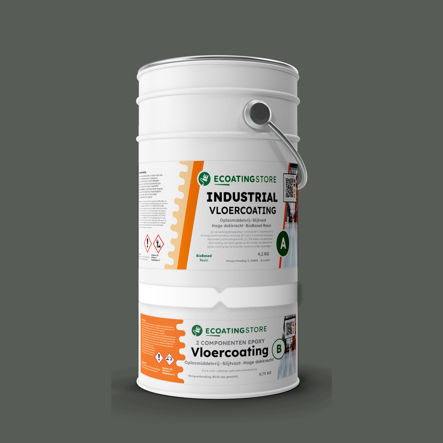 Revestimento de pavimento industrial - RAL 7010