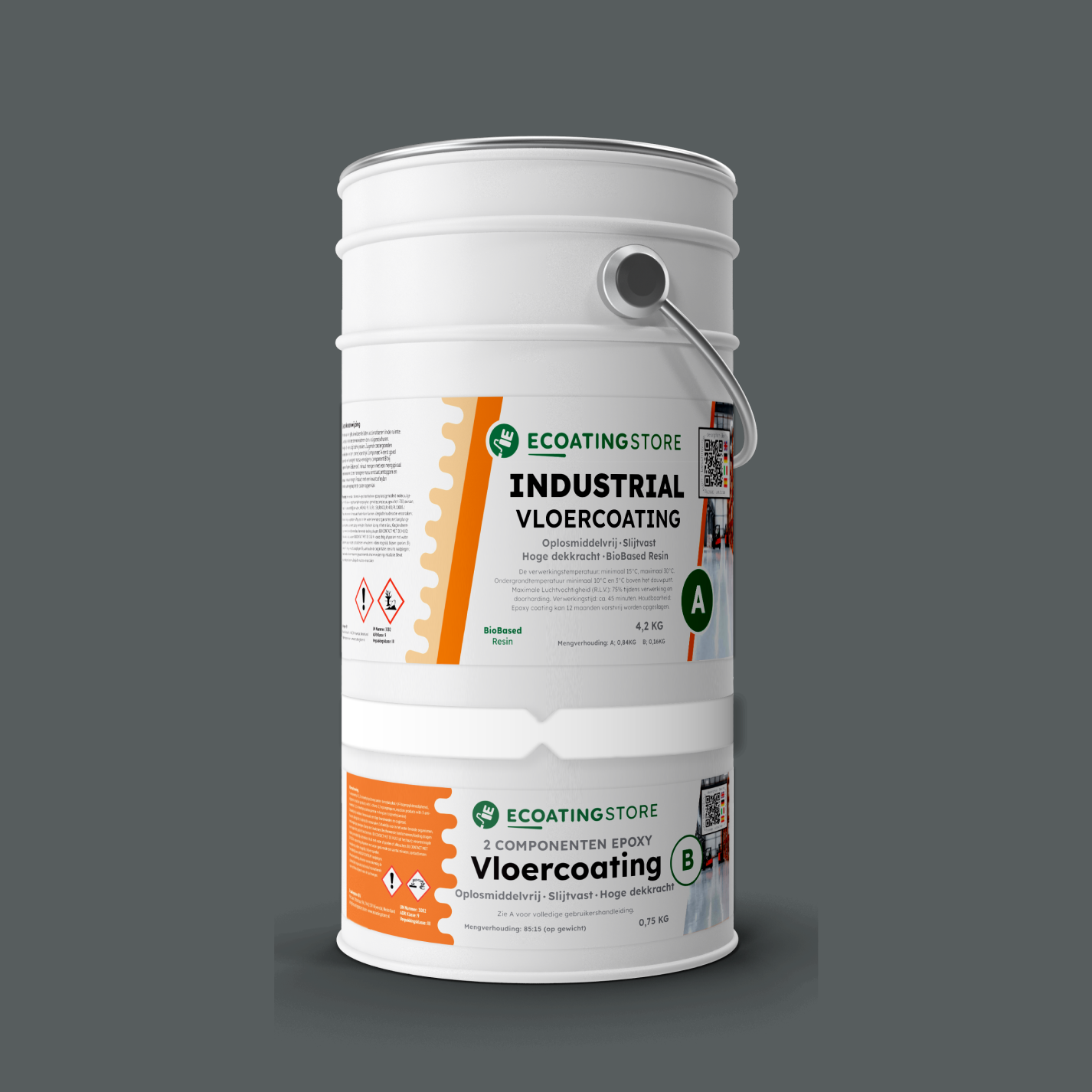 Revestimento de pavimento industrial - RAL 7012