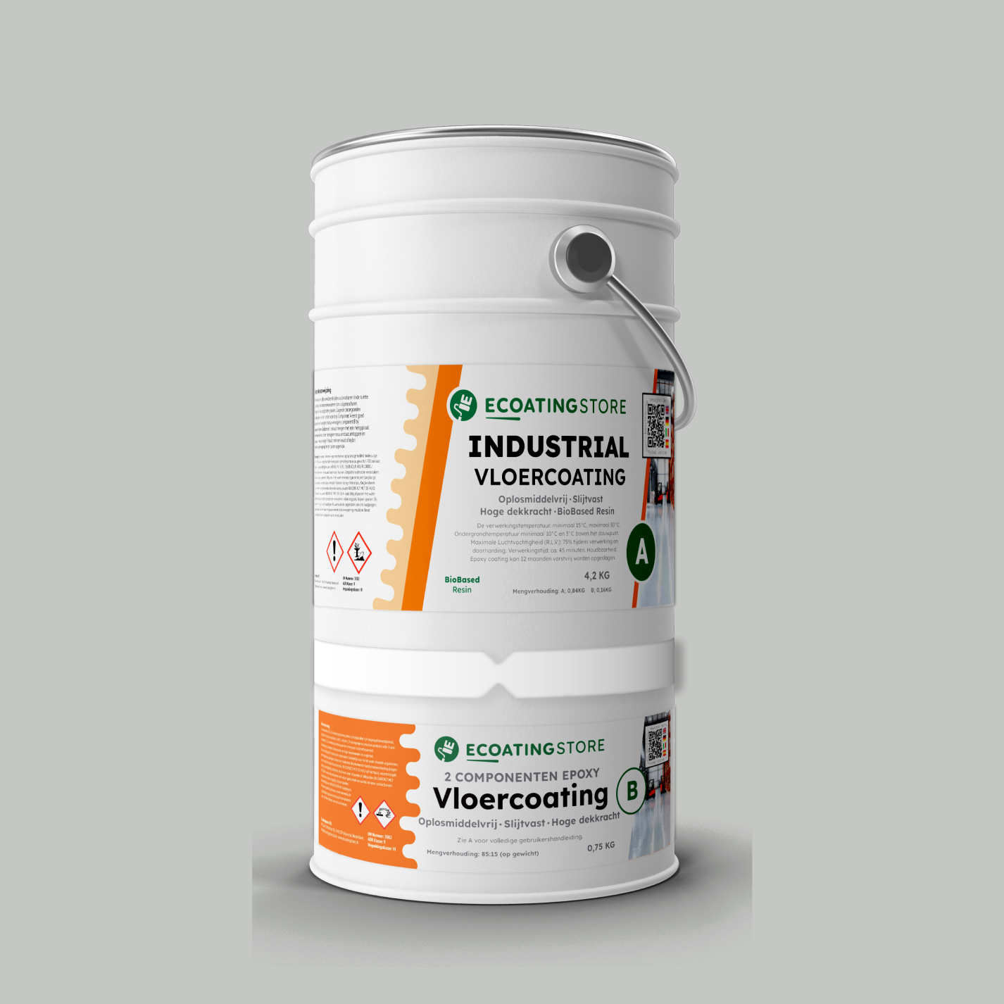 Revestimento de pavimento industrial - RAL 7035