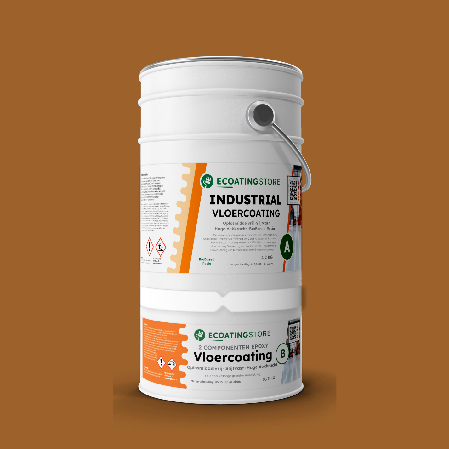 Revestimento de pavimento industrial - RAL 8001