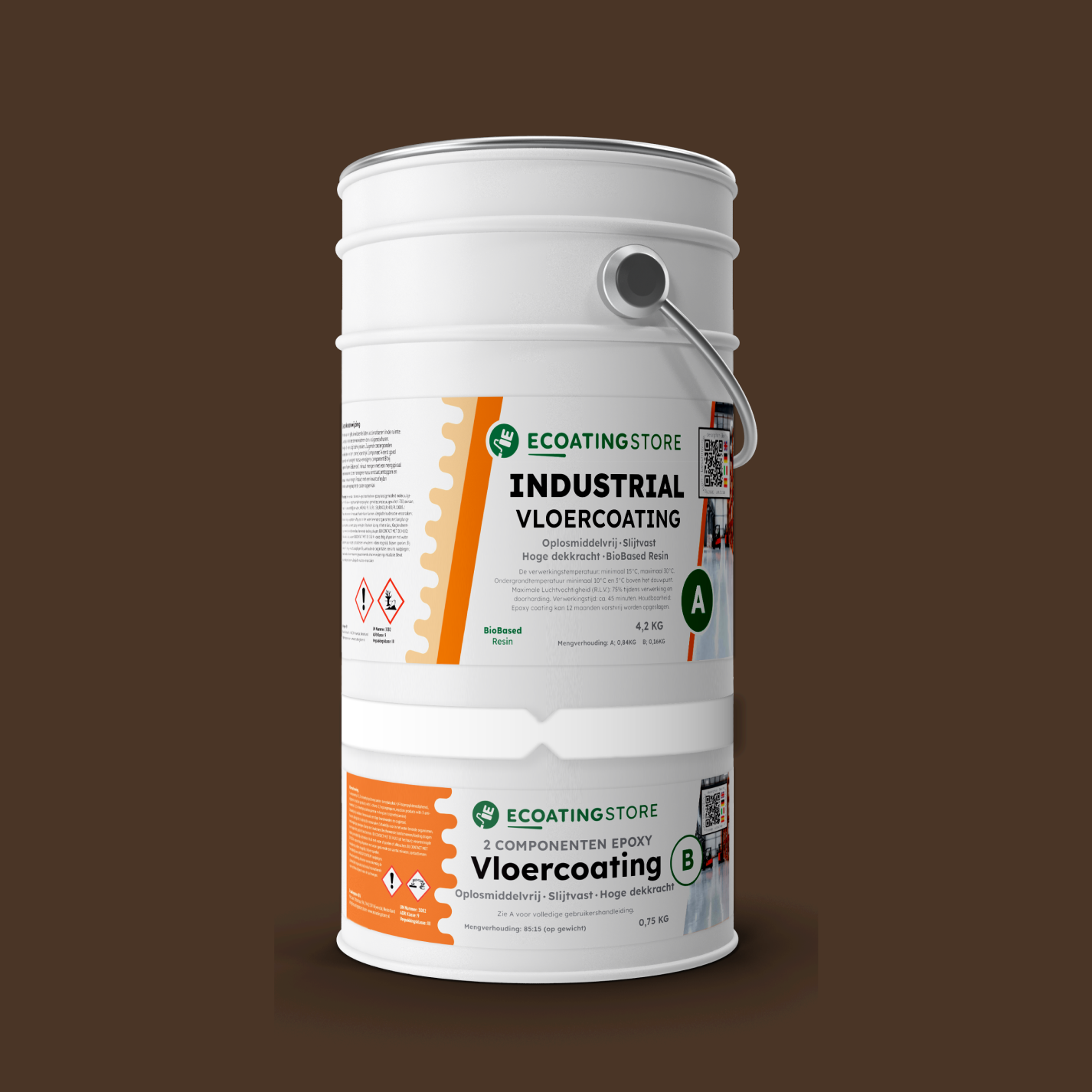 Revestimento de pavimento industrial - RAL 8014
