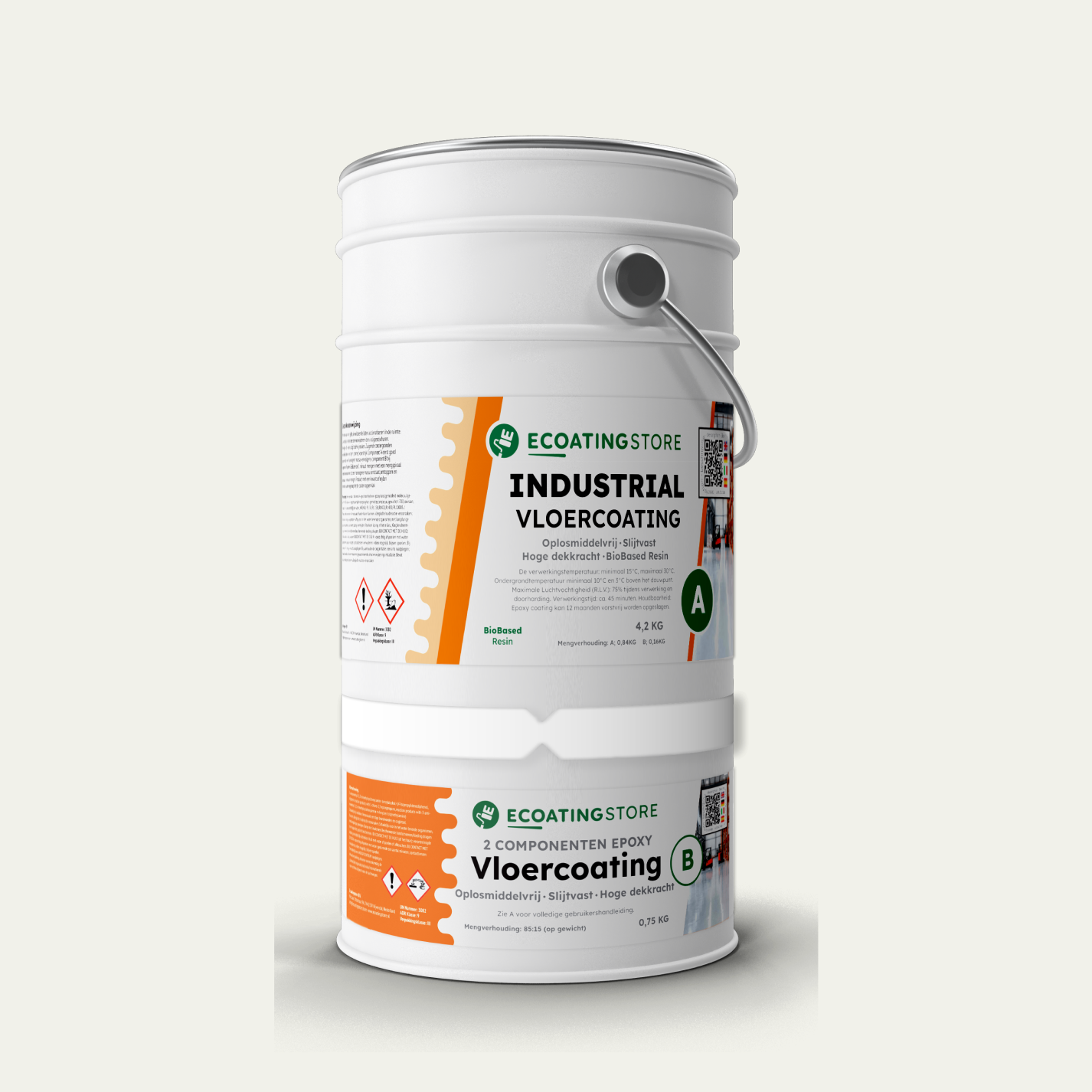 Revestimento de pavimento RAL 9016 Branco tráfego