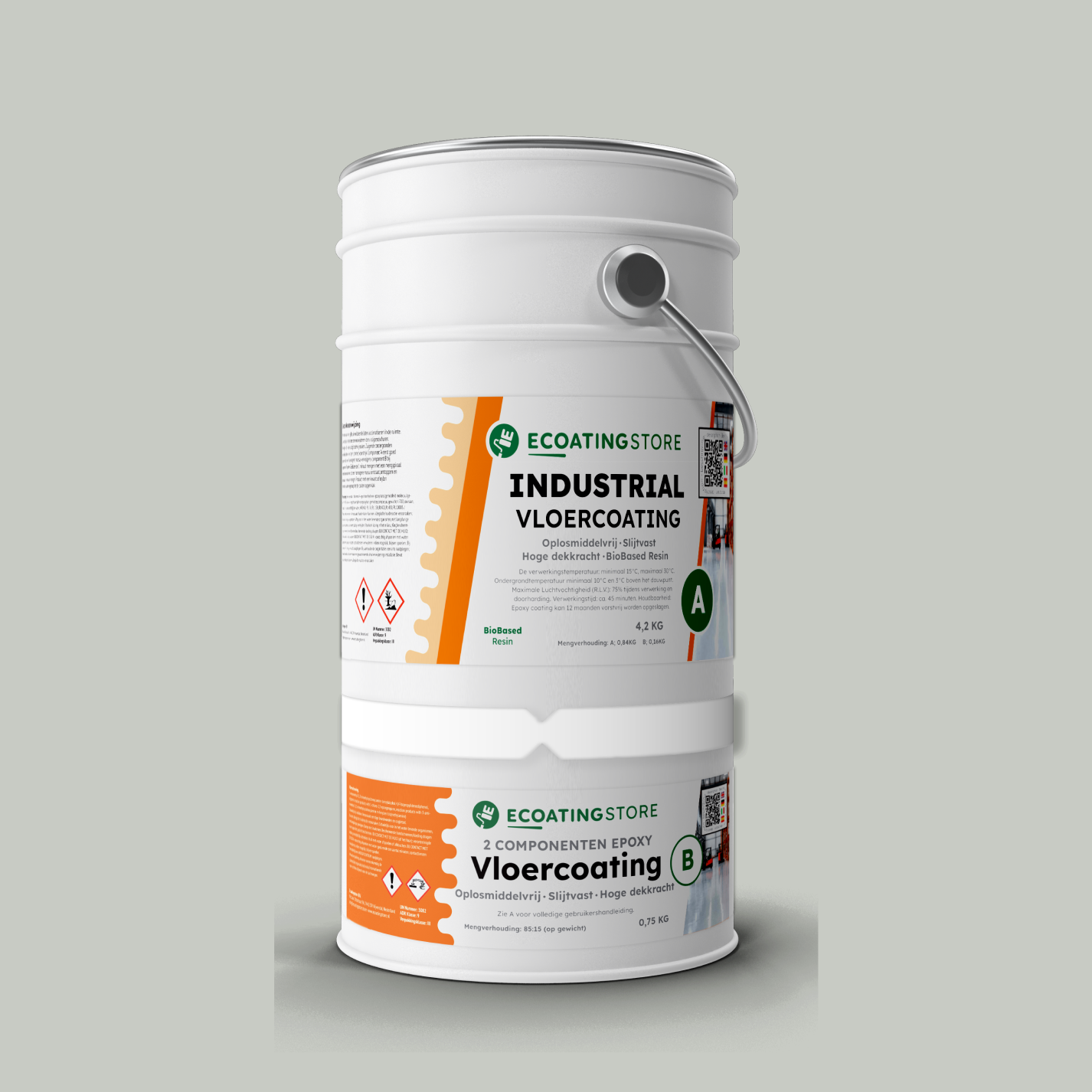 Revestimento de pavimento industrial - RAL 9018