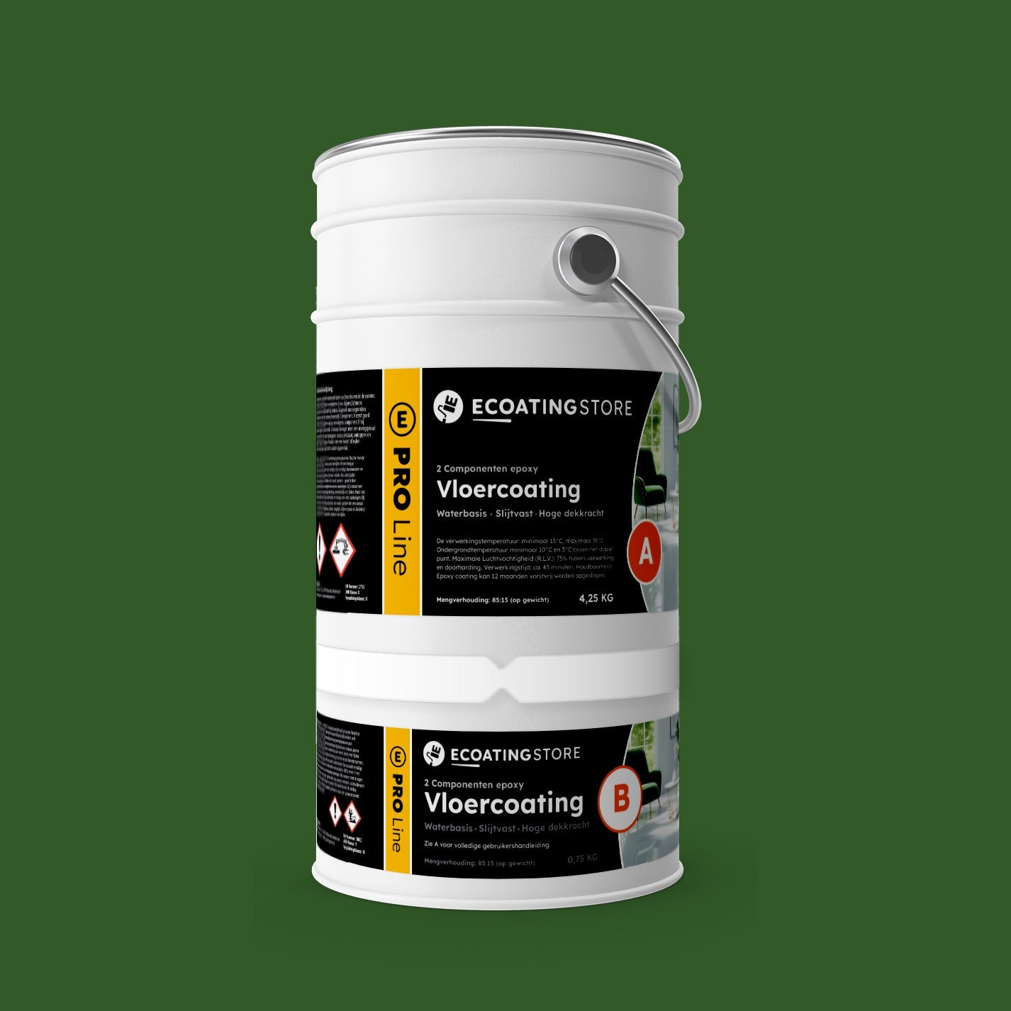 Revestimento de pavimento de garagem - RAL 6002