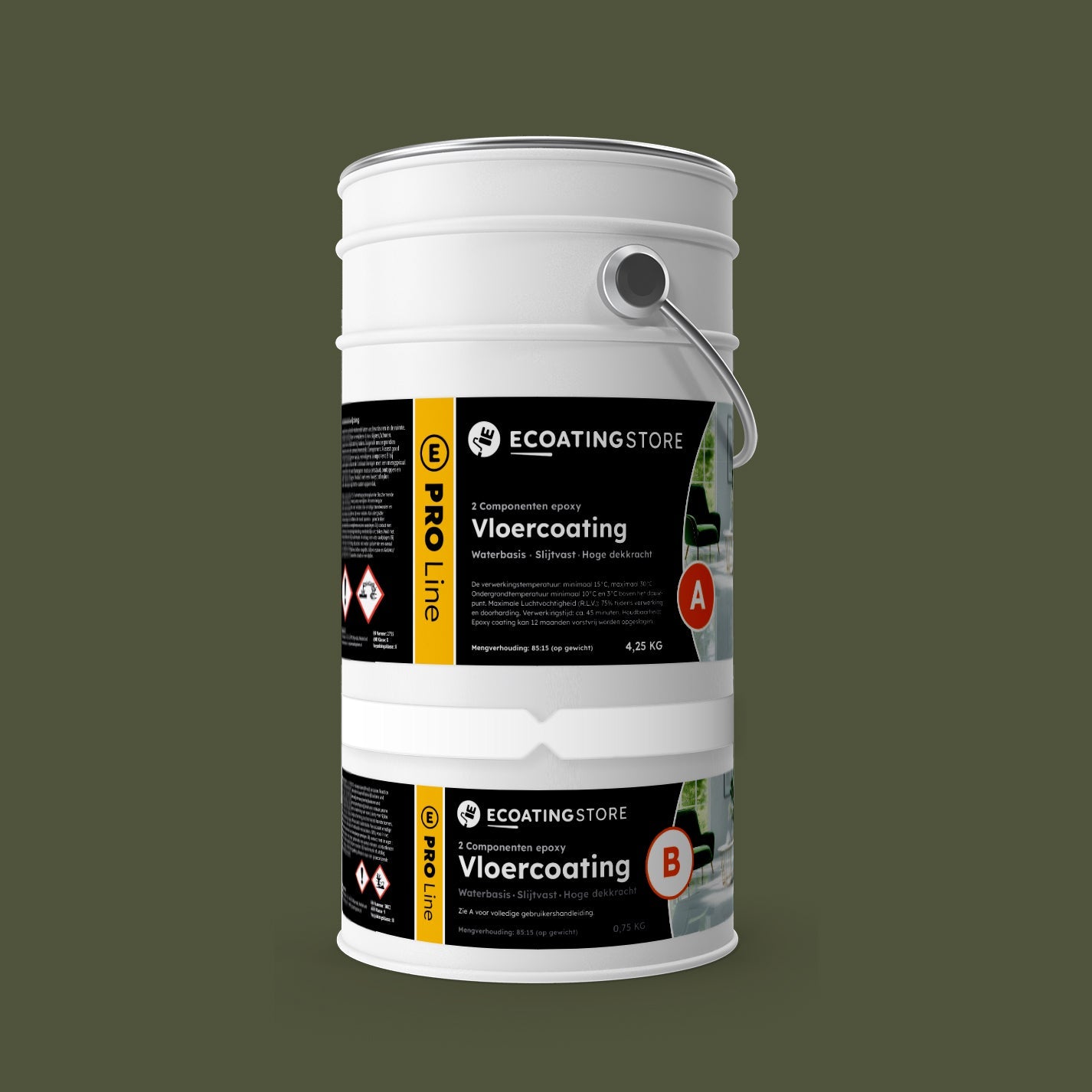 Revestimento de pavimento de garagem - RAL 6003