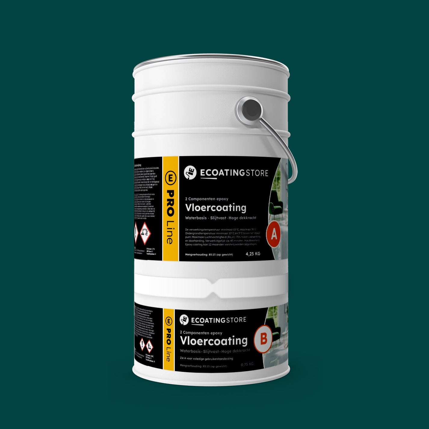 Revestimento de pavimento de garagem - RAL 6004