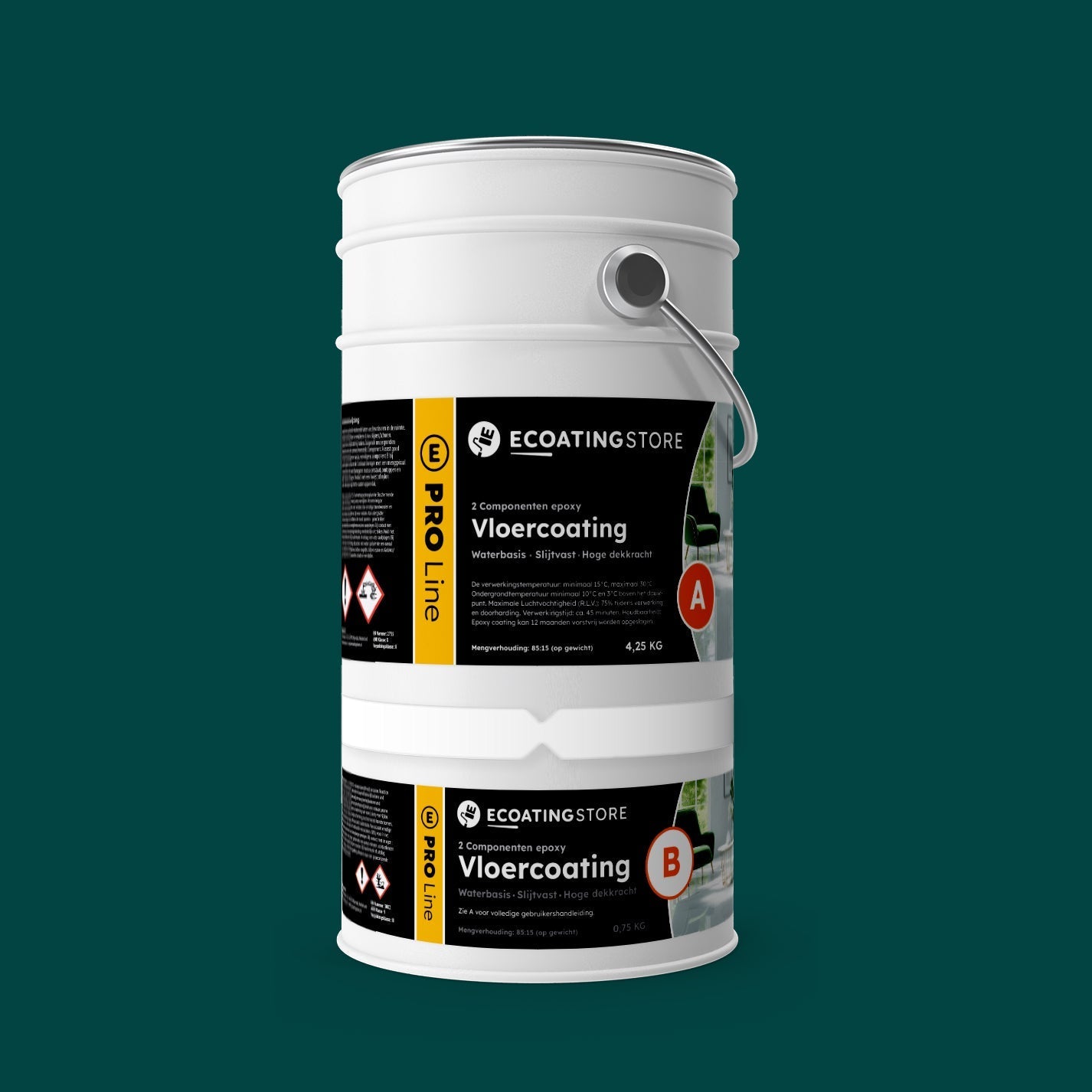 Revestimento de pavimento - RAL 6004