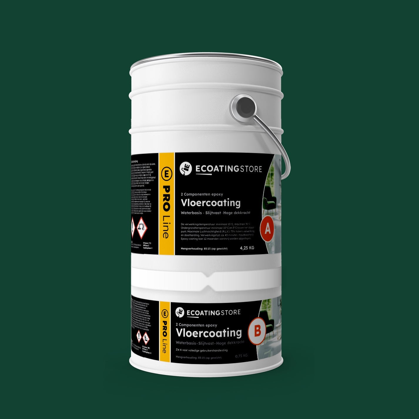 Revestimento de pavimento de garagem - RAL 6005