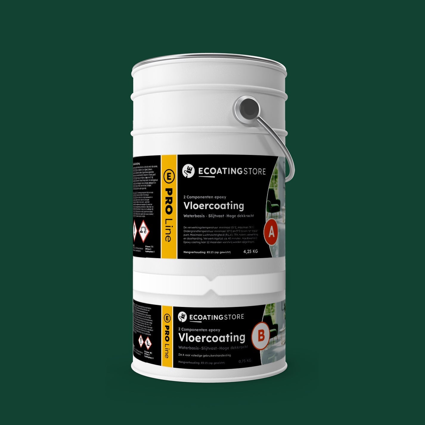 Revestimento de pavimento - RAL 6005