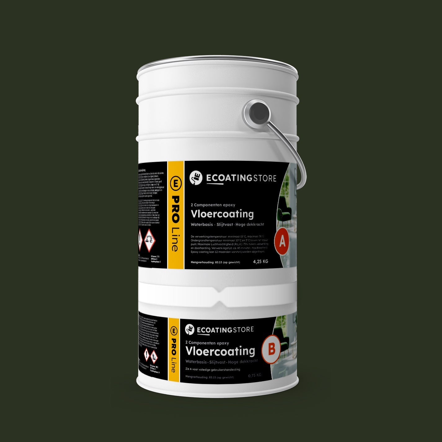 Revestimento de pavimento de garagem - RAL 6007