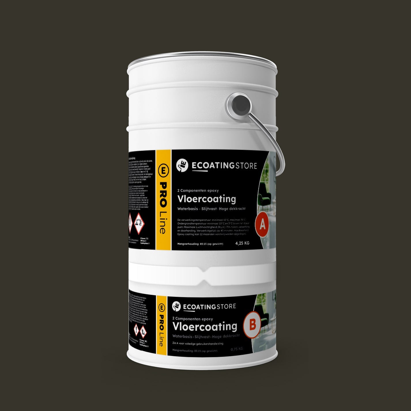 Revestimento de pavimento de garagem - RAL 6008