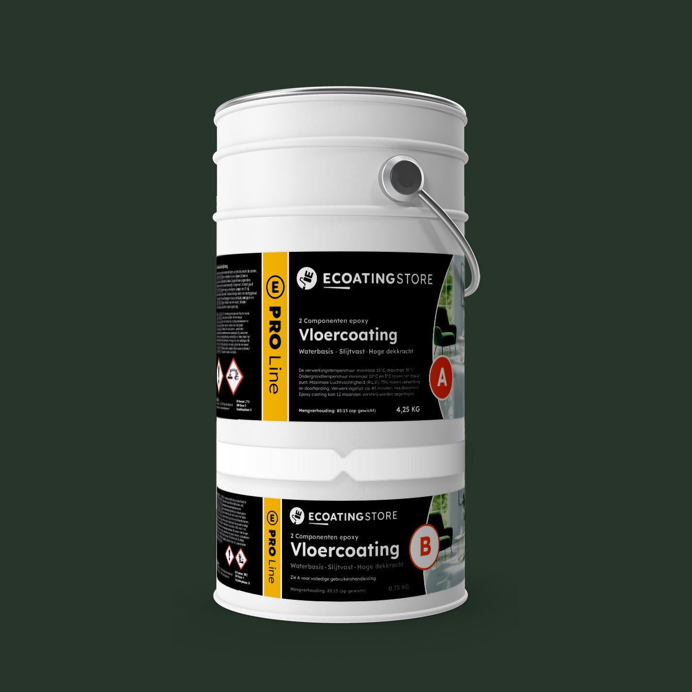 Revestimento de pavimento de garagem - RAL 6009