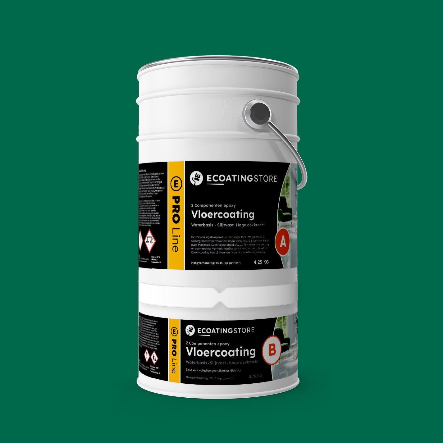 Revestimento de pavimento de garagem - RAL 6016