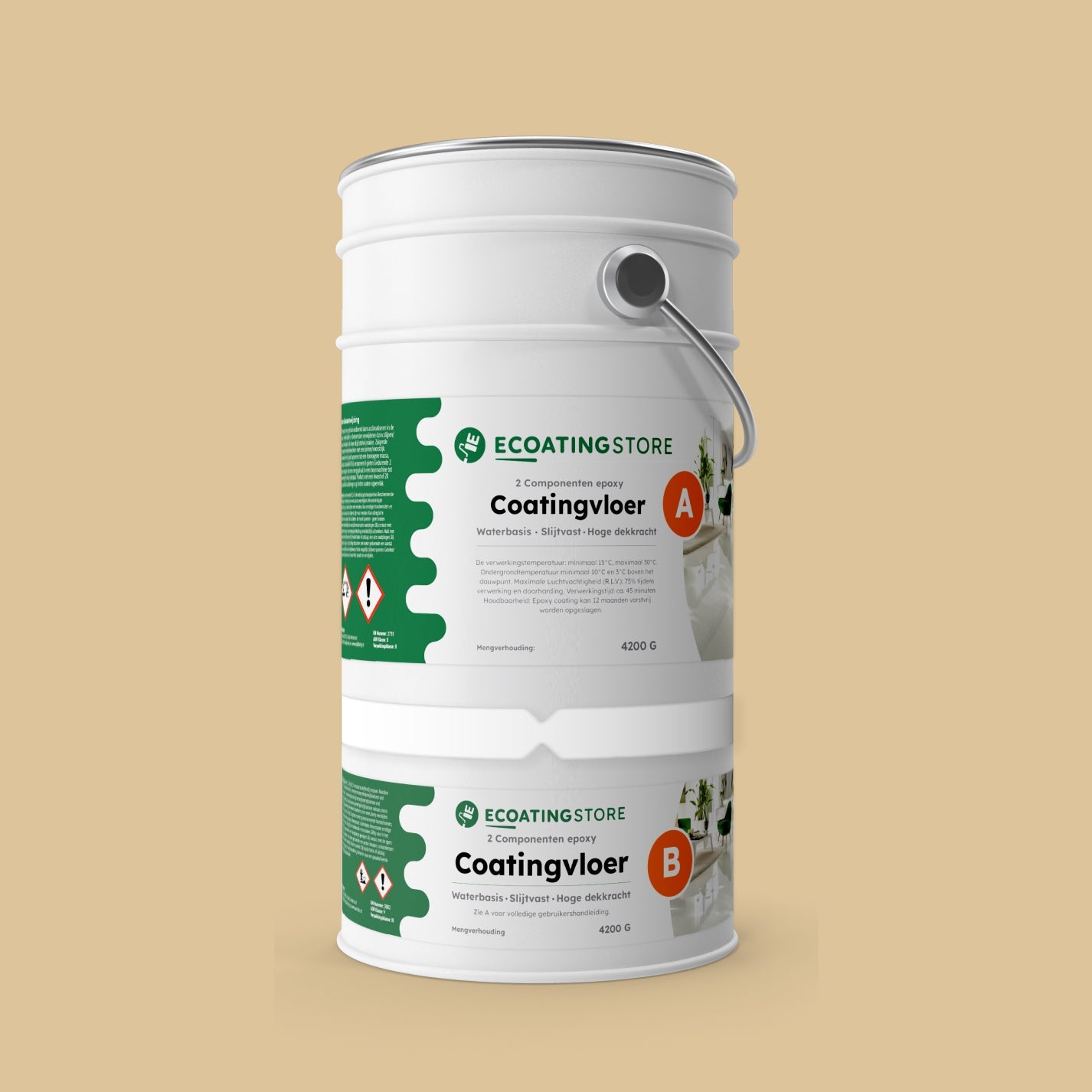 Revestimento de pavimento de garagem - RAL 1014
