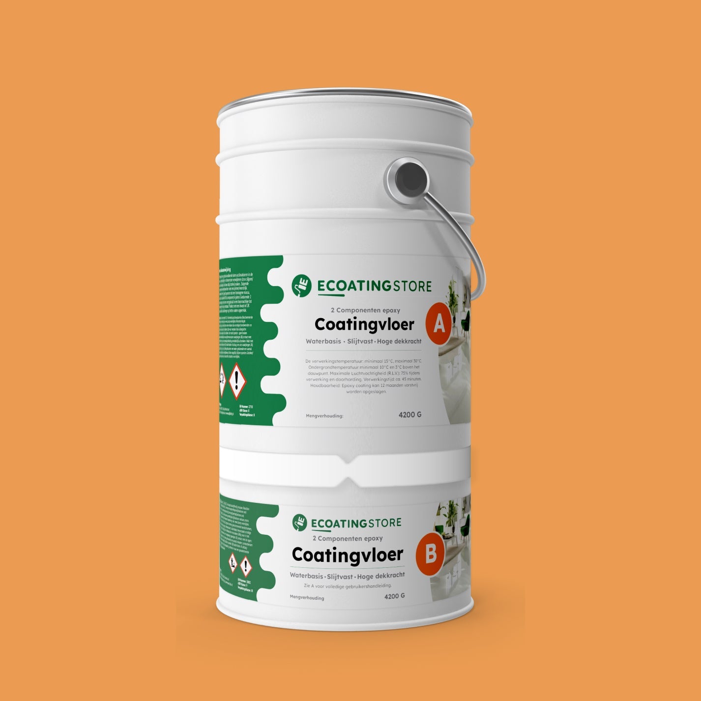 Revestimento de pavimento de garagem - RAL 1034