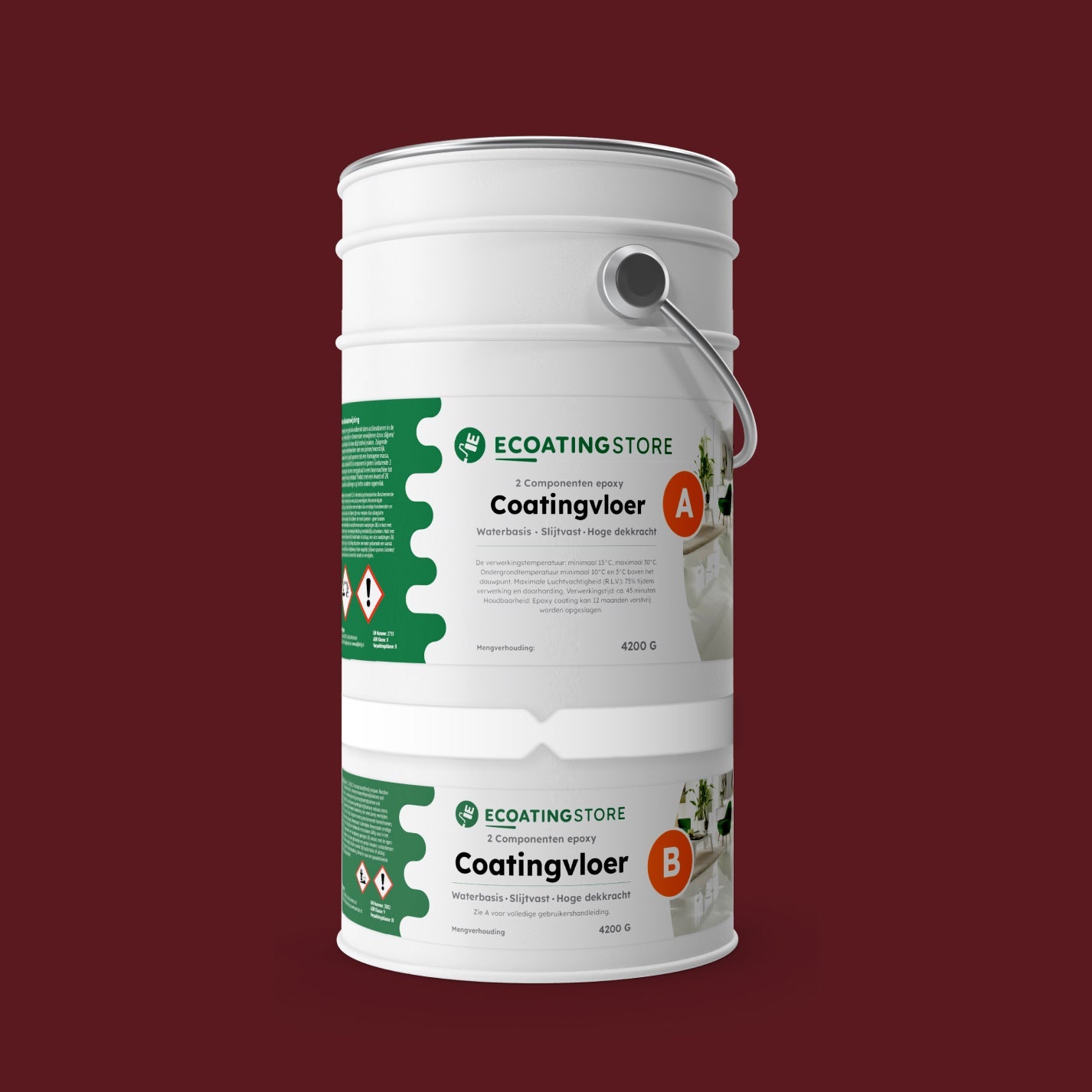 Revestimento de pavimento de garagem - RAL 3005