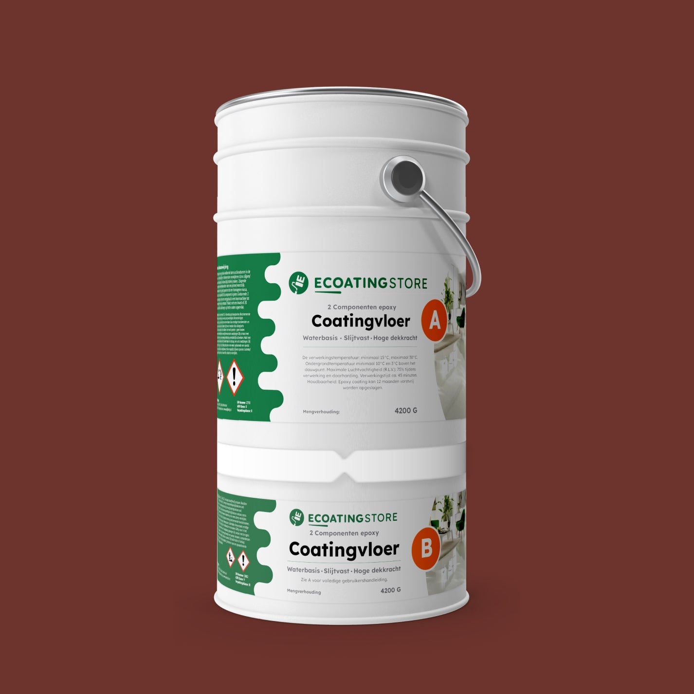 Revestimento de pavimento de garagem - RAL 3009