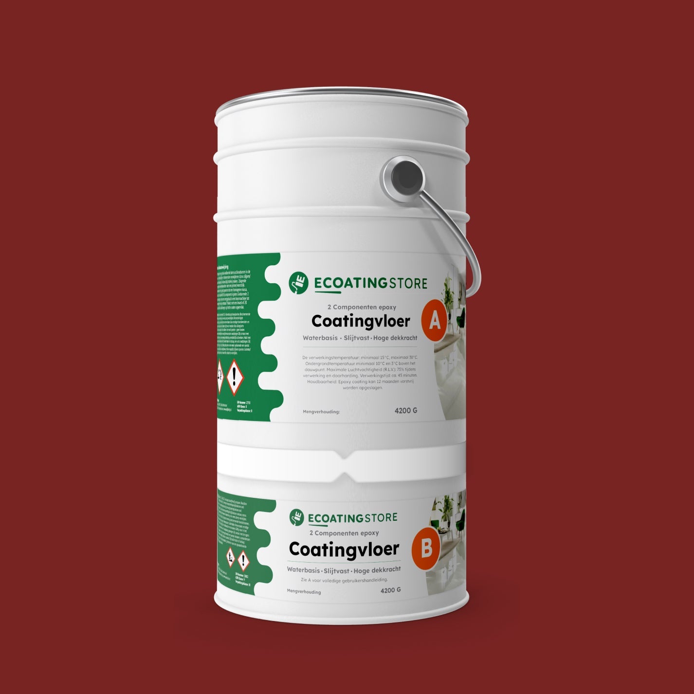 Revestimento de pavimento de garagem - RAL 3011