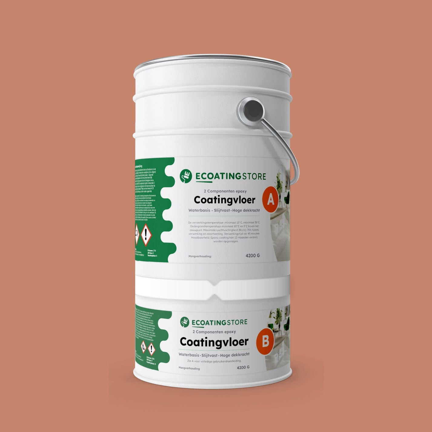 Revestimento de pavimento de garagem - RAL 3012
